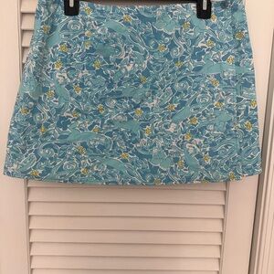 Floral Blue Skirt